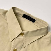 RAIKA ライカ ワンポイント 半袖シャツ M/ライトベージュ メンズ ビンテージ ライカ