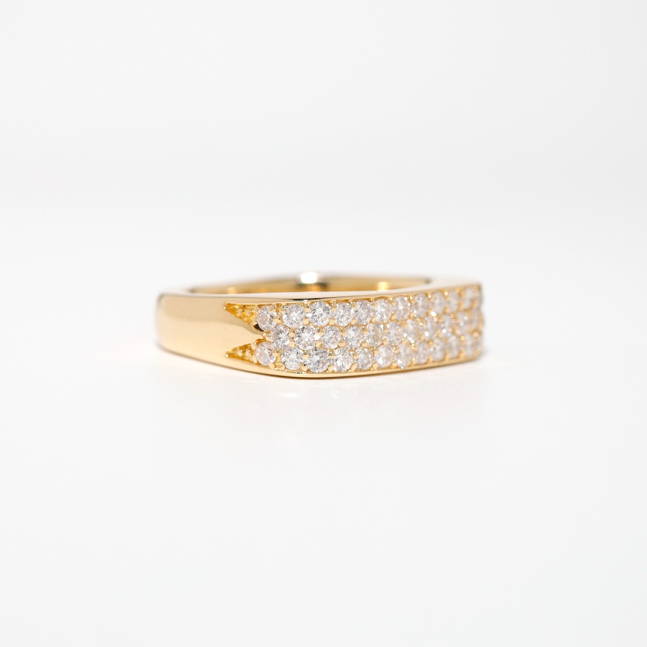 ダイヤモンド パヴェ リング K18 / 0.760ct