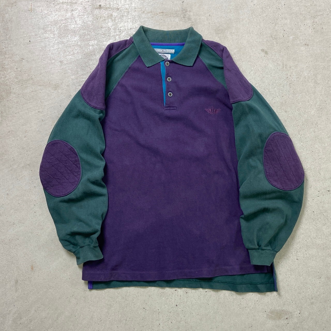 90年代 USA製 DOCKERS ドッカーズ ラガーシャツ 切り替えデザイン 