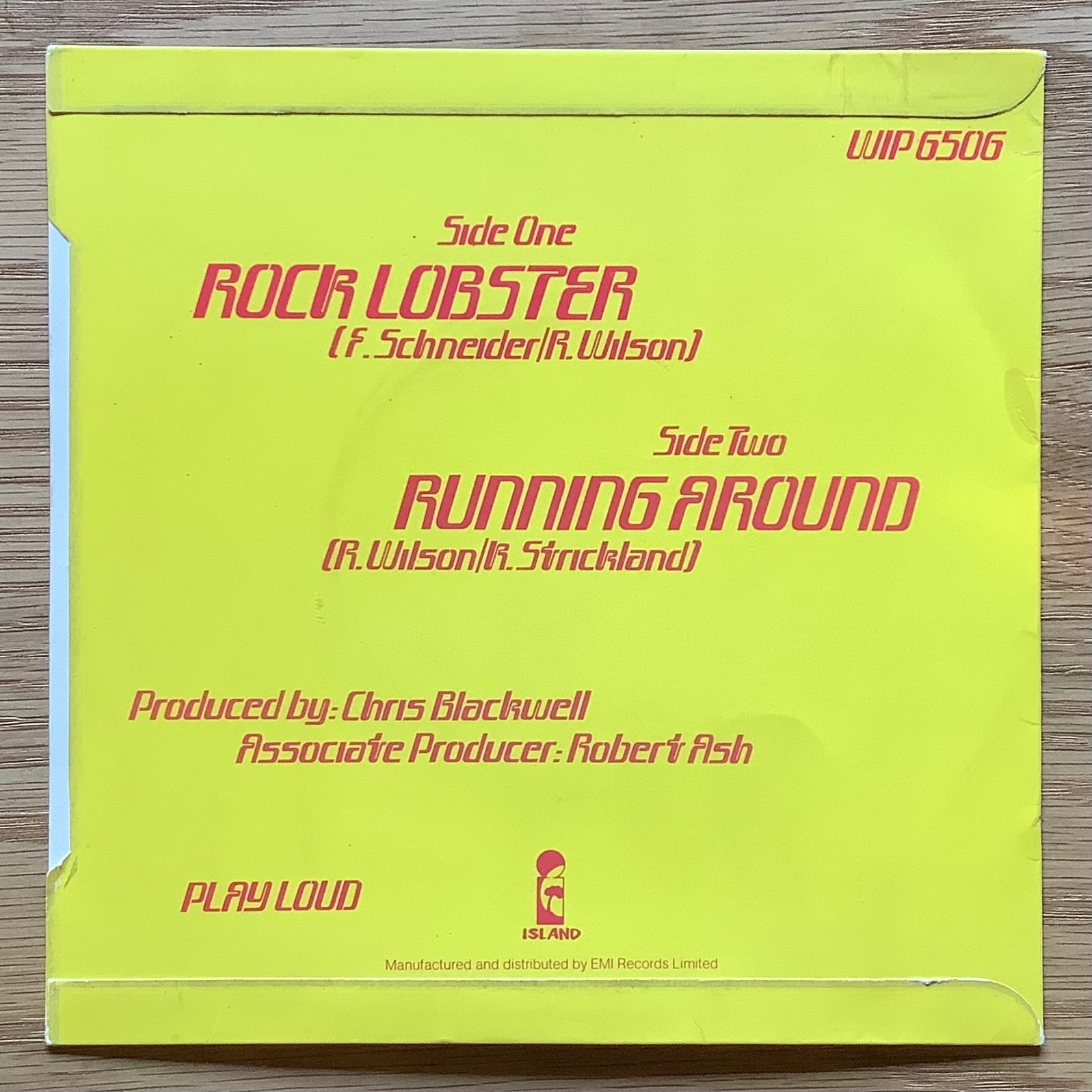 THE B-52's / A: ROCK LOBSTER / B: RUNNING AROUND | Plastic Soul