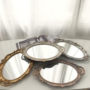 vintage antique mirror tray 4colors / ヴィンテージ アンティーク ミラー トレー