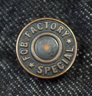 エフオービーファクトリー FOB FACTORY セルヴィッチ5Pデニム(F1133)インディゴ