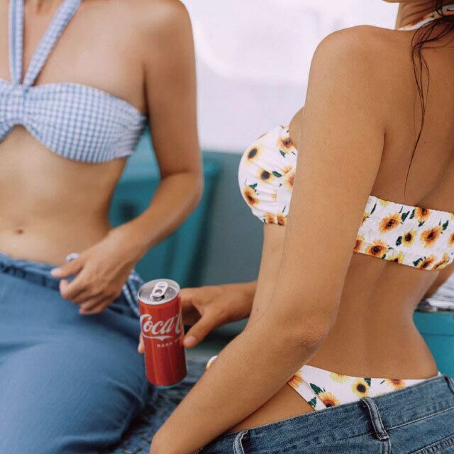 セパレート水着 青 花柄 セクシー | y-boueki -import swimwear -