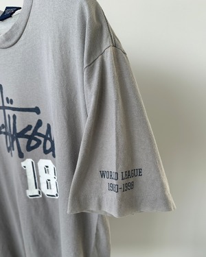 -Stussy- Vintage 90s M Print T-Shirt made in USA