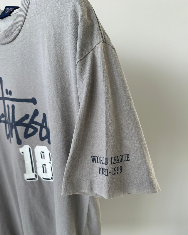 -Stussy- Vintage 90s M Print T-Shirt made in USA