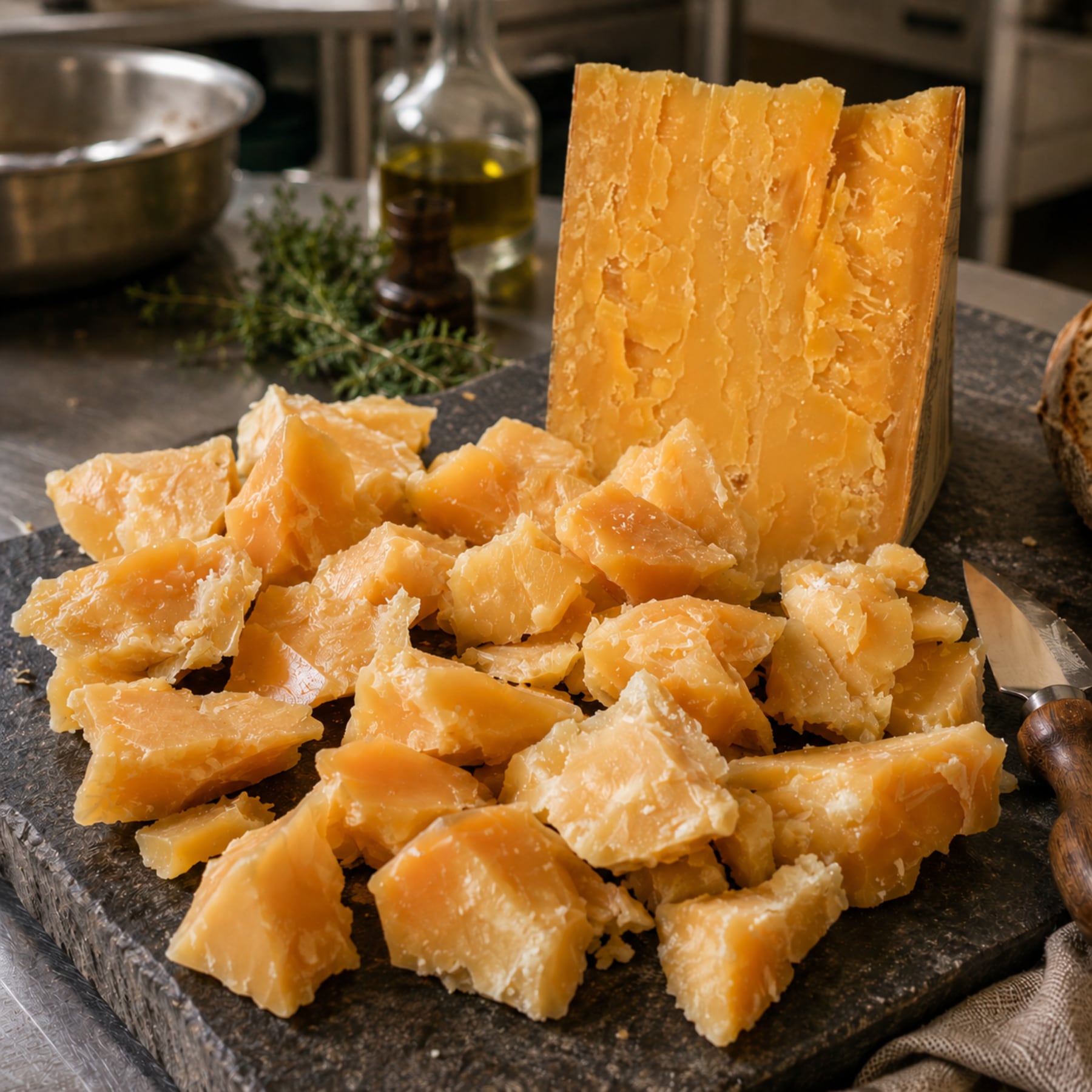 ゴーダチーズ 36ヶ月熟成 ベルギー産 グラスフェッド かち割り 400g ハードチーズ ワイン・ウイスキーに最適 グラタン パスタ 前菜 Aged Gouda 36M Cracked Belgian Grassfed Cheese|Nature Kiosk