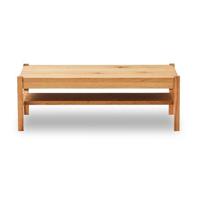 リビングテーブル オーク おしゃれ 北欧 センターテーブル 脚付き 天然木 木製 国産 シンプル モダン ローテーブル OAK