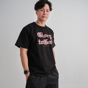 CT26-003 COTTON TEE  BLK/RED/WHT