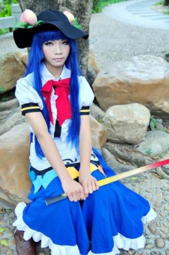 K2552 東方project 東方緋想天☆比那名居 天子 風 コスプレ衣装 + 