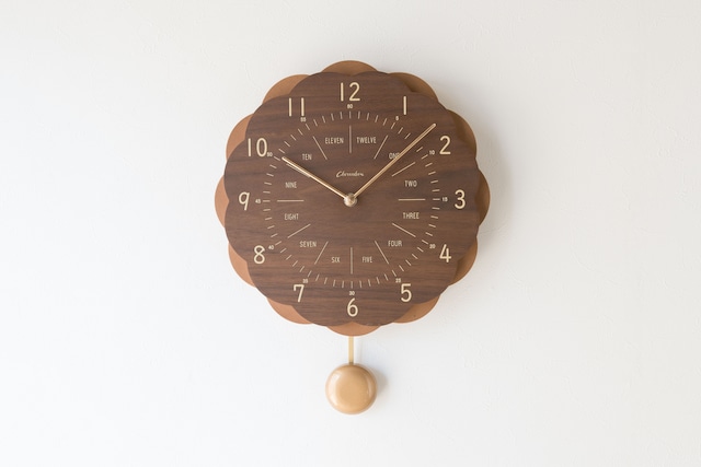 SUN CLOCK【BROWN】