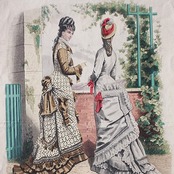 19世紀 France 36c  ファッションプレートi LES MODES PARISIENNES