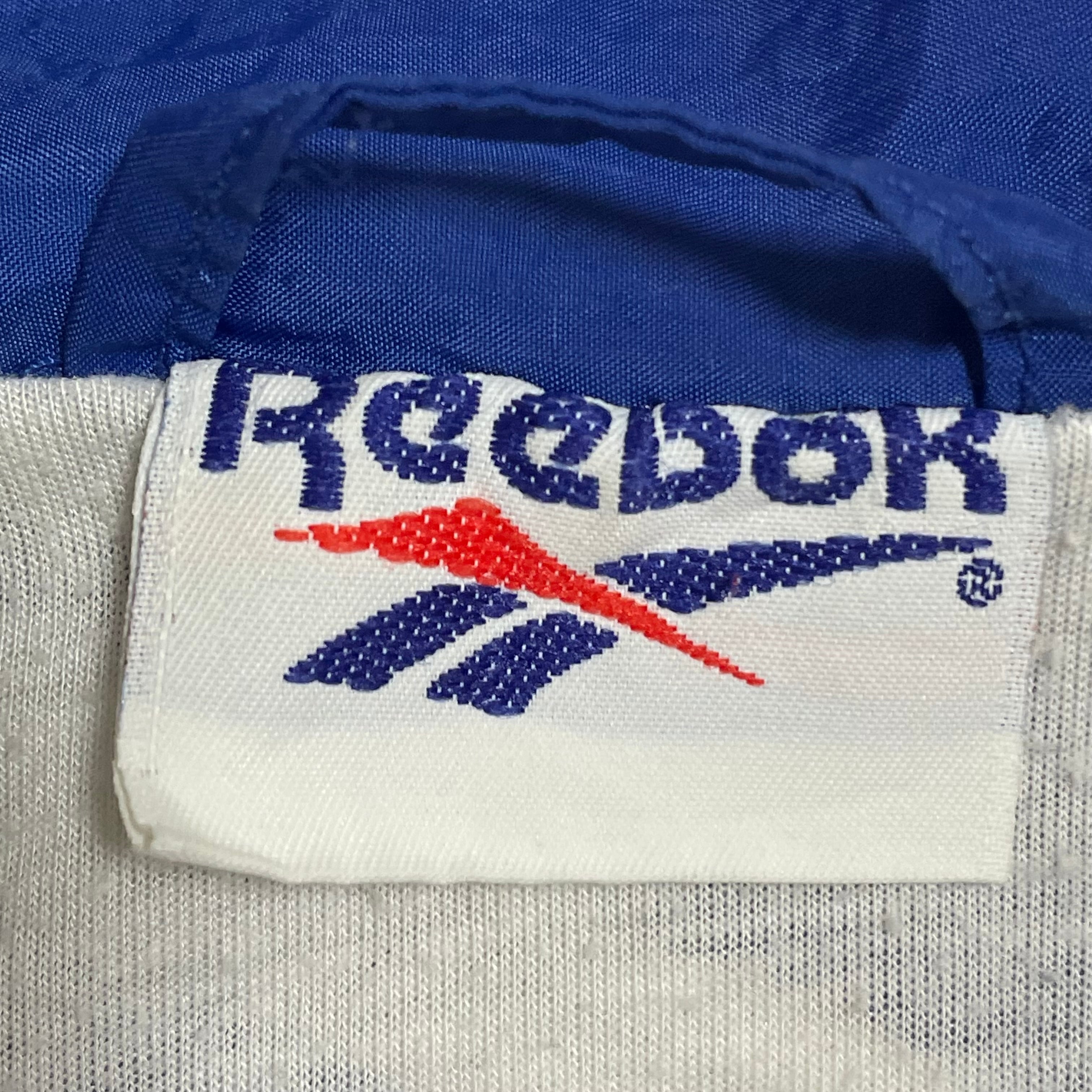 Reebok】90s ナイロンジャケット ブルゾン 刺繍ロゴ フルジップ ジップ