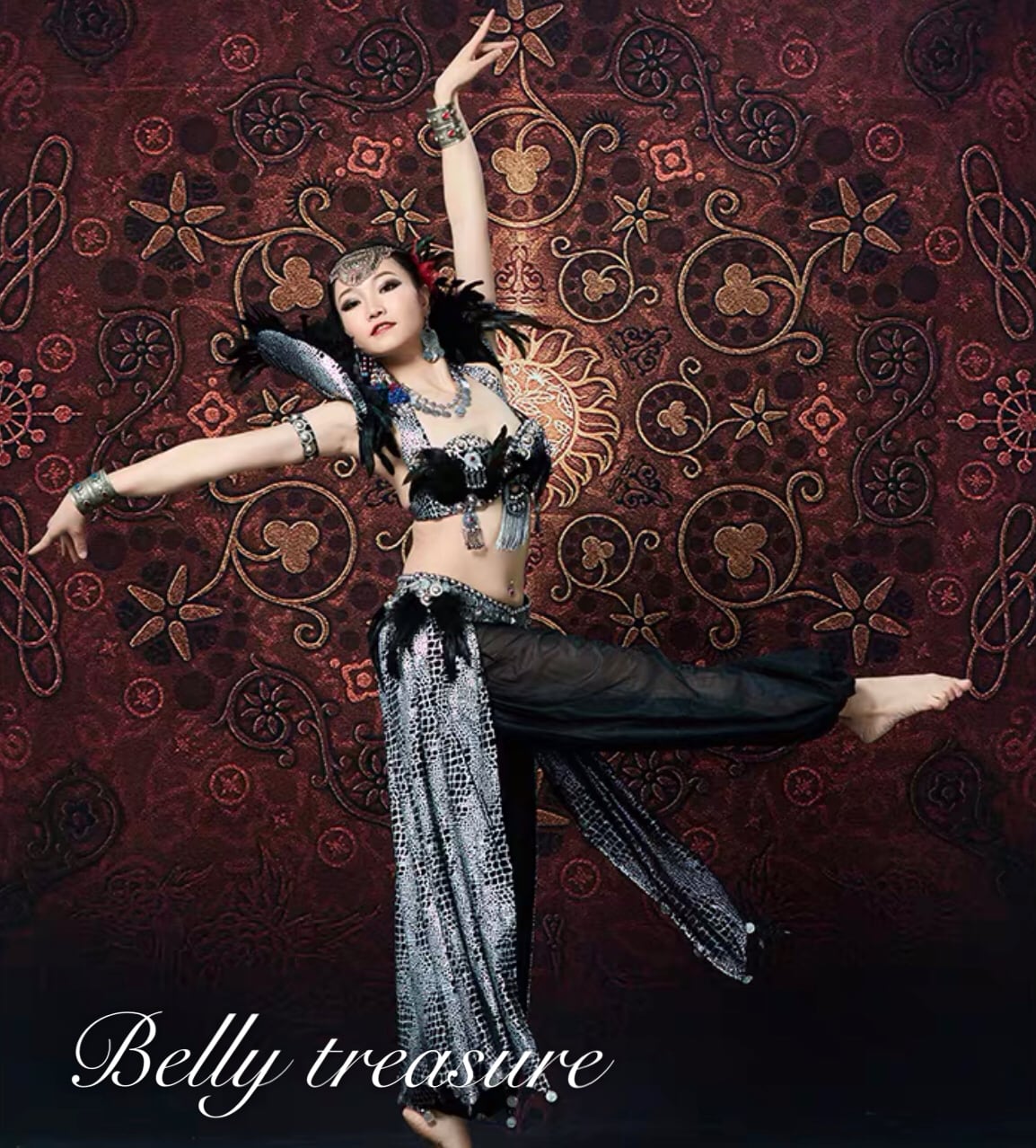 トライバル衣装 ブラ・ベルト・スカート三点セット ADNL WJ01556