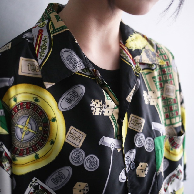 casino item multi graphic loose h/s shirt