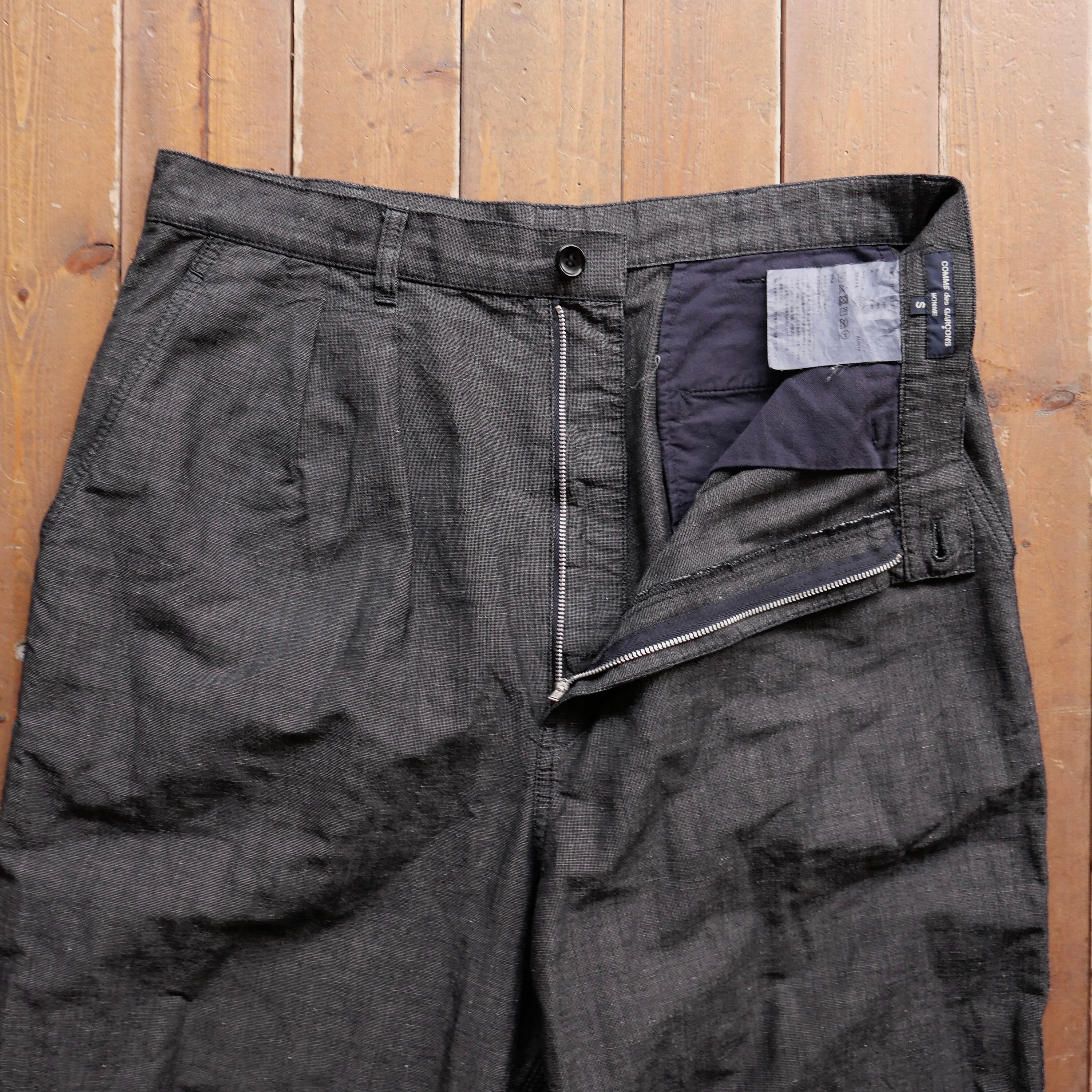 COMME des GARCONS HOMME 20SS 2 TUCK COTTON PANTS | safarionline