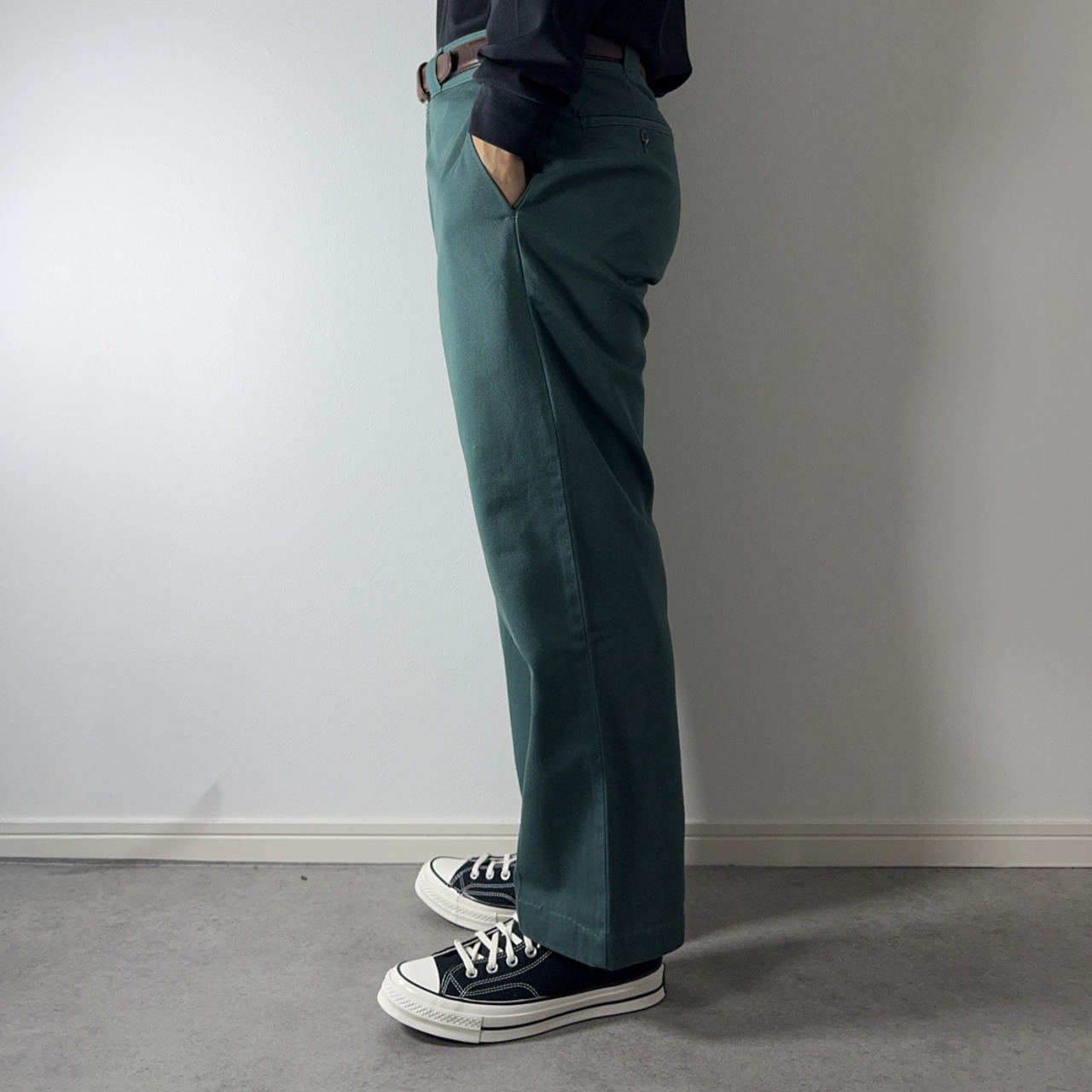 70s Dickies 874 work pants "made in USA" Lincoln Green W33L26相当 古着 - 19