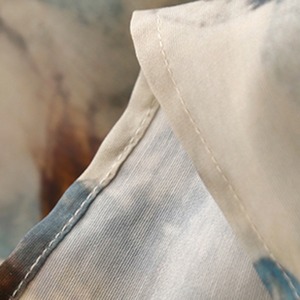 水彩プリントAラインスカート A01207