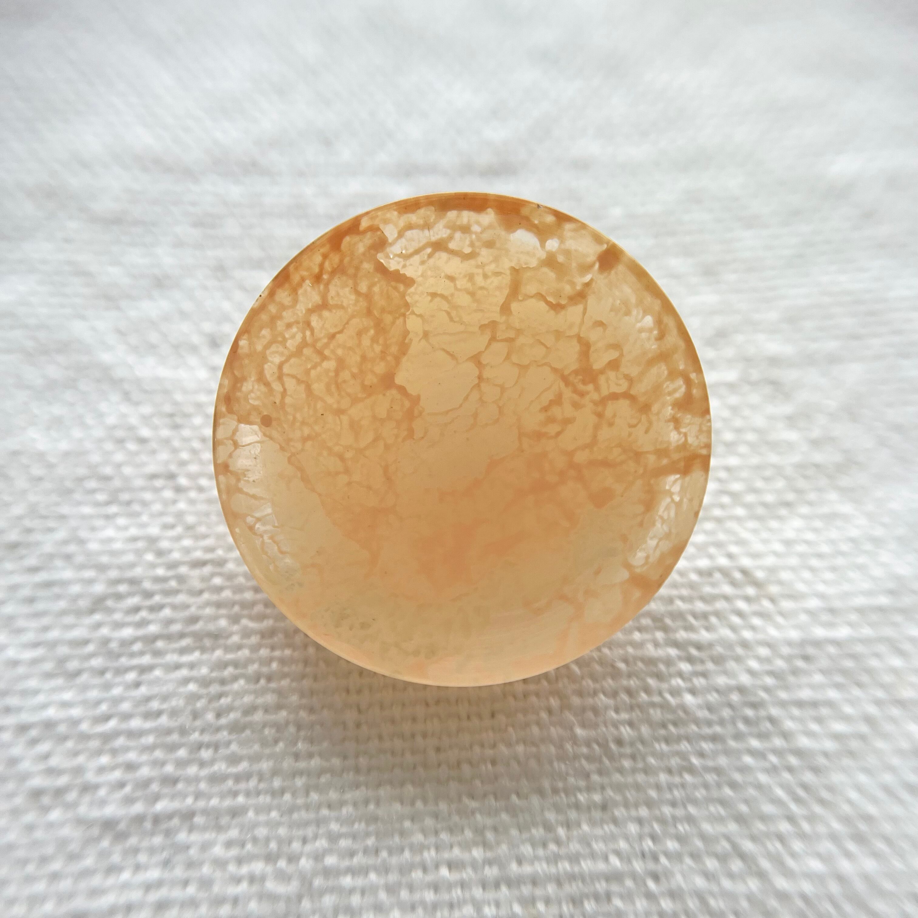 オレンジクリアマーブル×高瀬貝 23㎜