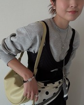 bracelet |  monotone×pearl［GB039］