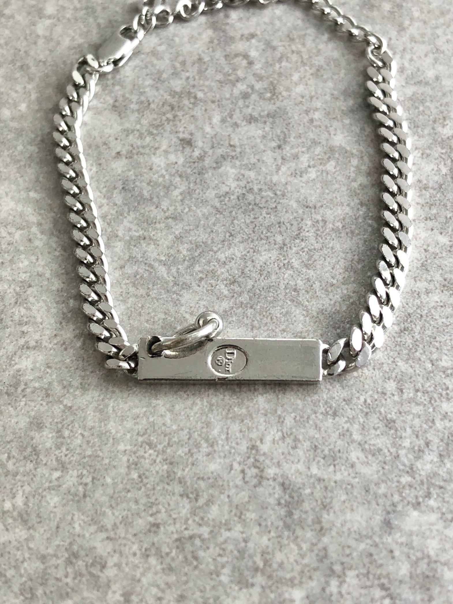 Christian Dior クリスチャン ディオール ブレスレット シルバー ロゴ