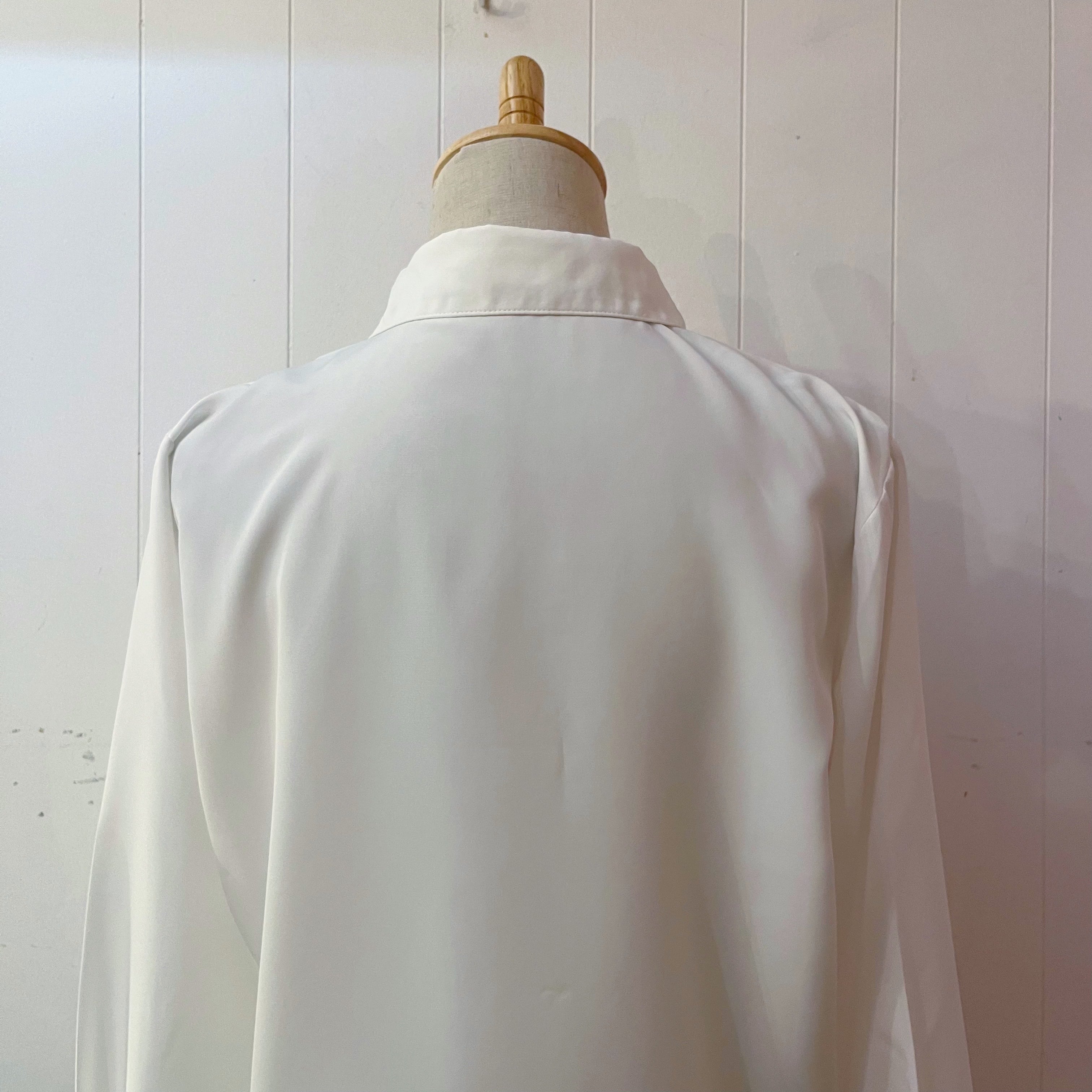 rose lace white blouse
