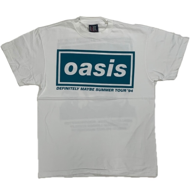 12455 oasis ロックTシャツ バンドT 半袖 両面プリント XL