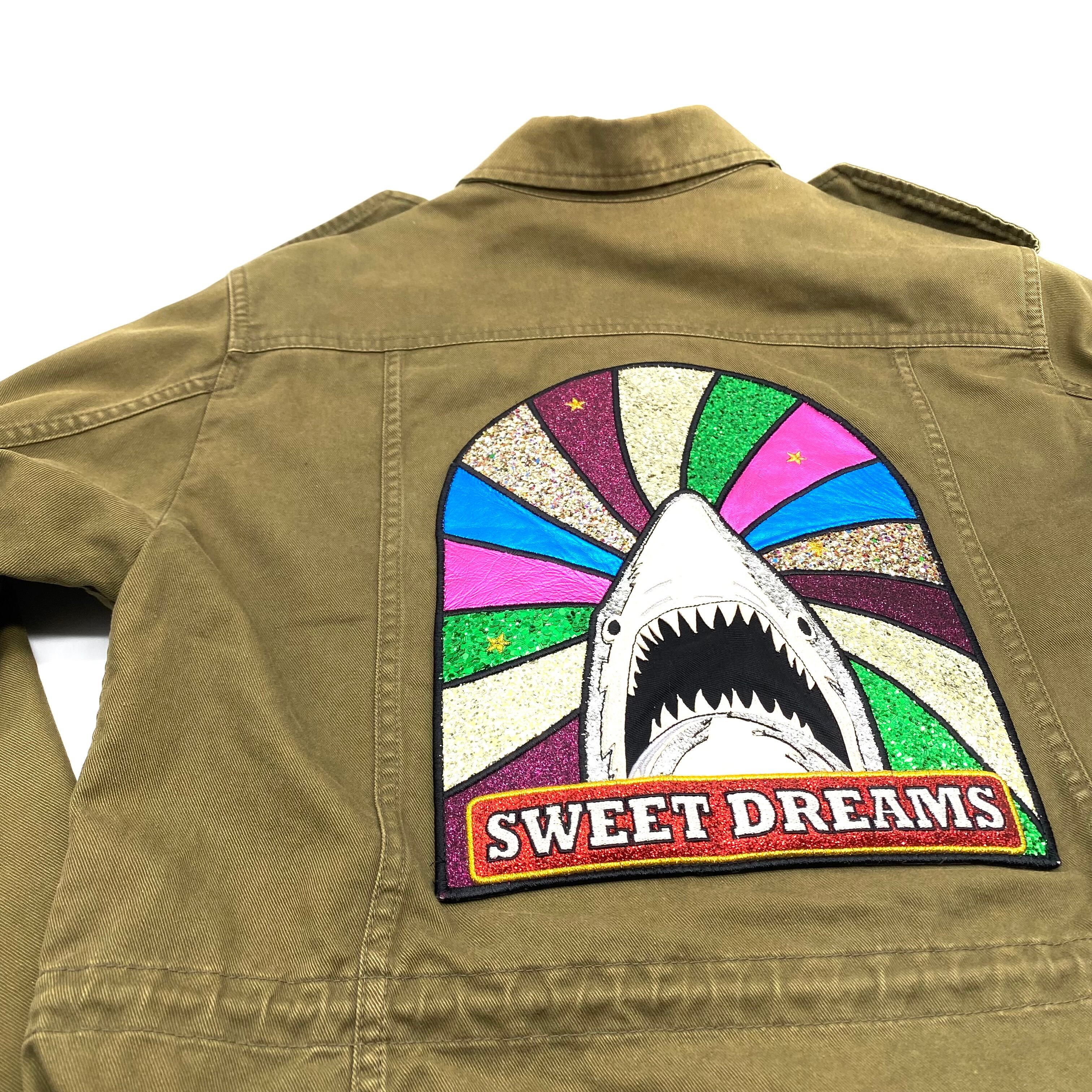SAINT LAURENT PARIS Patch Shark Military Jacket / サンローラン 