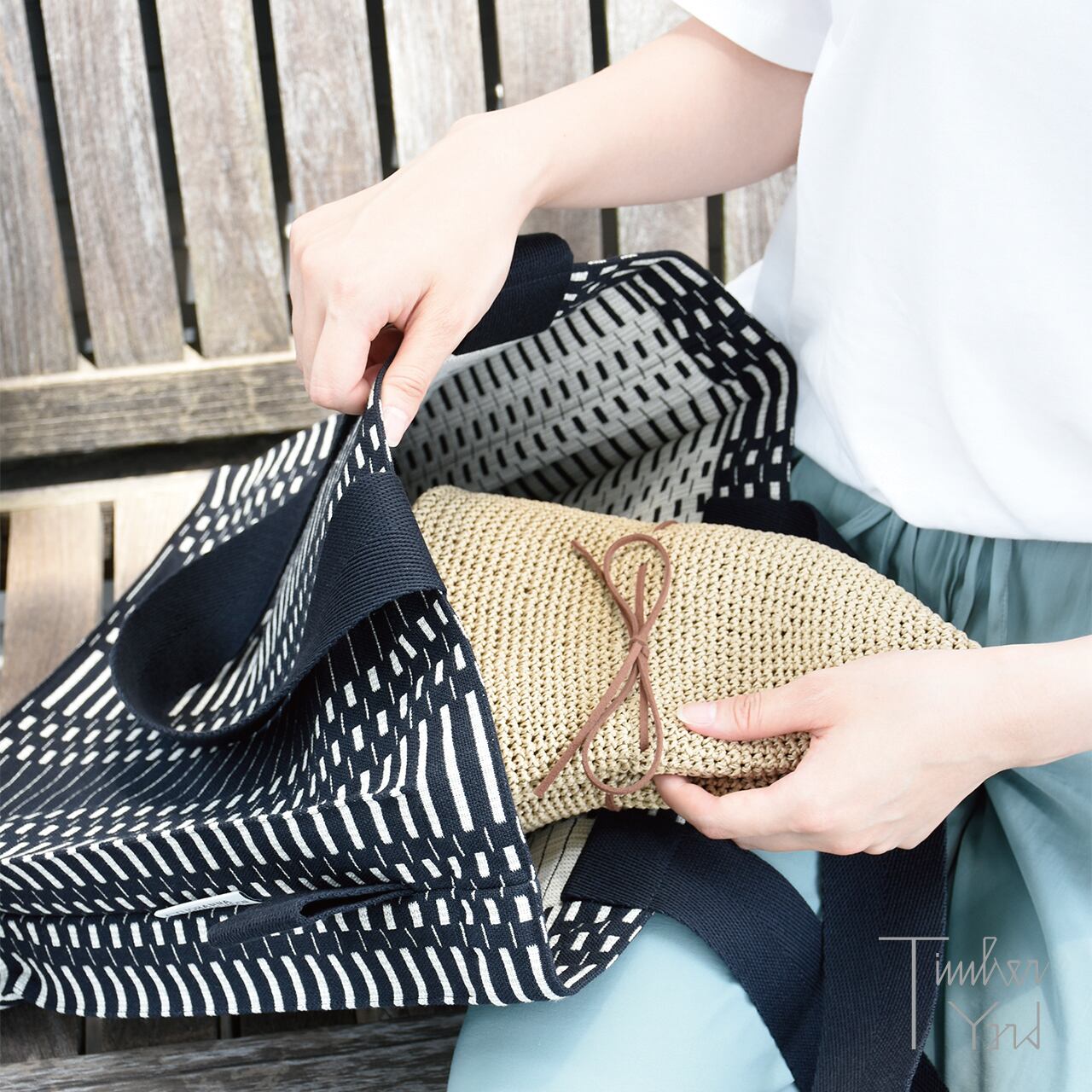 ささ和紙 手編み帽子 / ブラウン / UVカット / 断熱 / 吸湿 / 抗菌