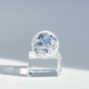 台座付き◎クリア(クラック)クォーツ スフィア82◇ Clear Quartz ◇ 天然石・鉱物・パワーストーン