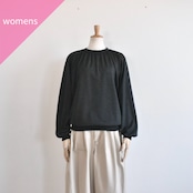 MANON | WOOL GATHER NECK LS TEE ウール ギャザー ニット