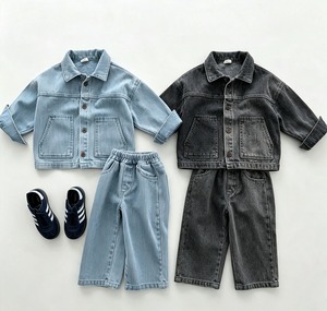 【BABY&KID】デニムオシャレセットアップ