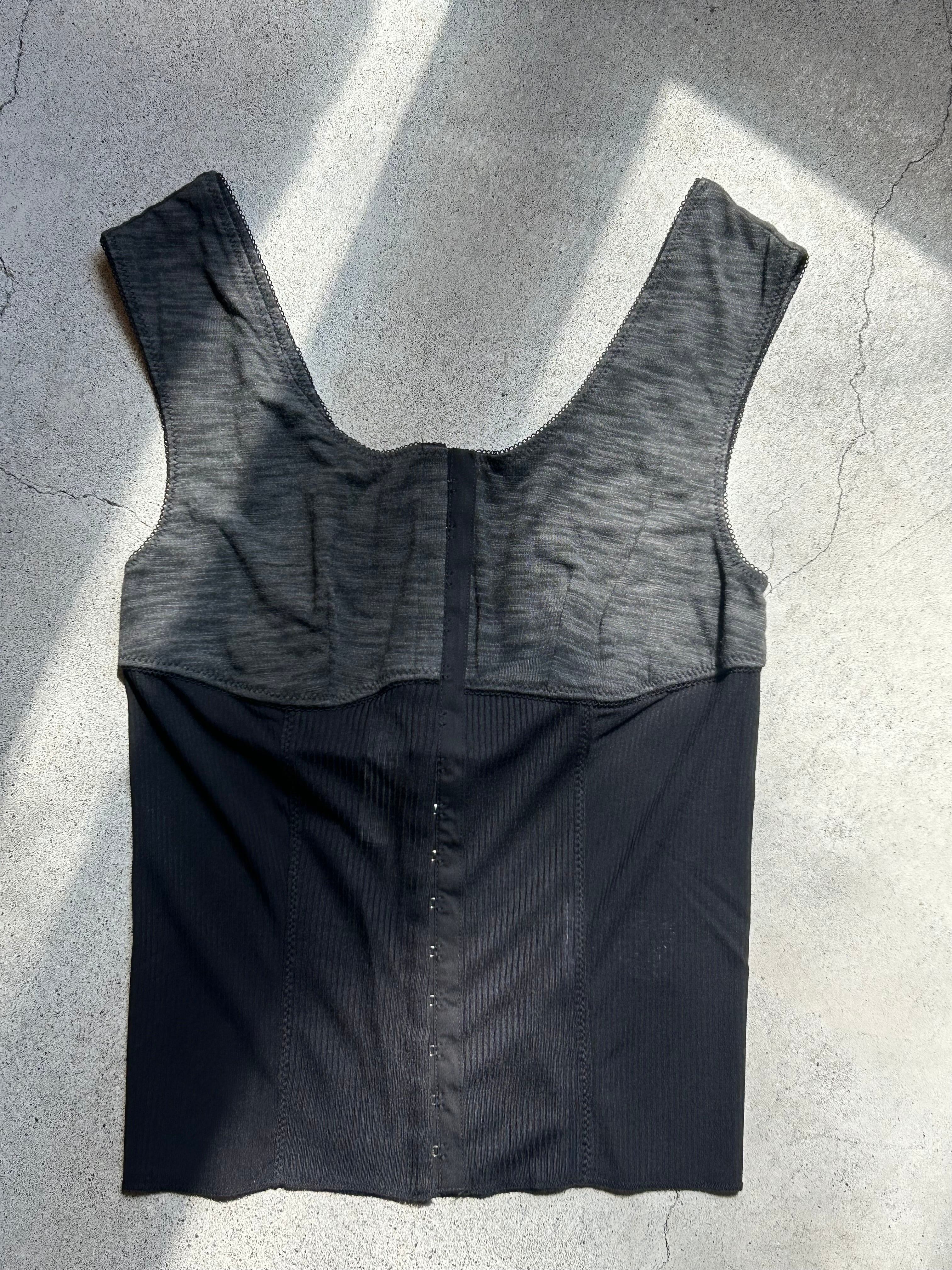 perverze ショートアームシャツ PERVERZE Hook-and-eye Jersey Top | AAR