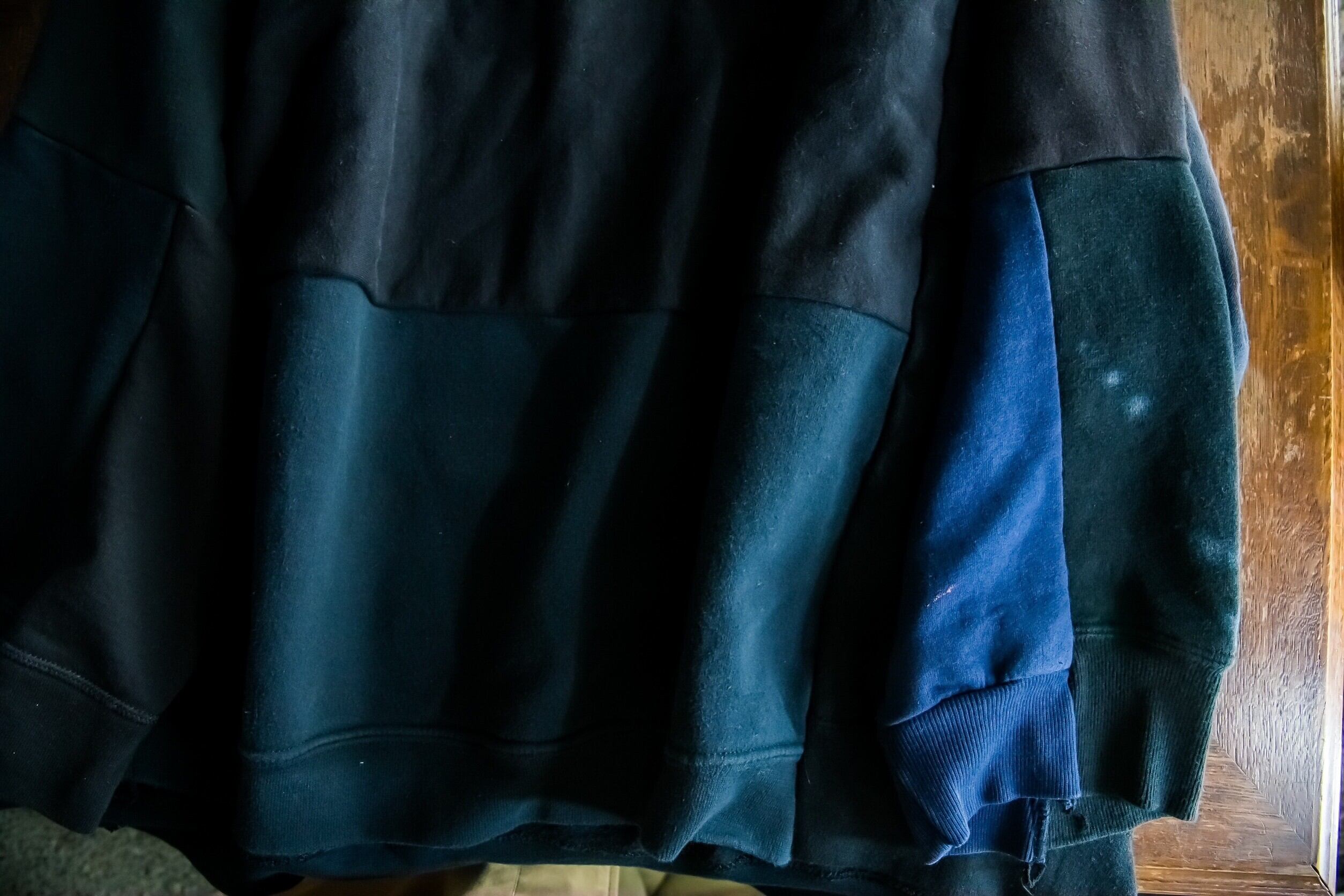 SUNNY SIDE UP リメイクパッチワークスウェット | NOUVEL des HIOC