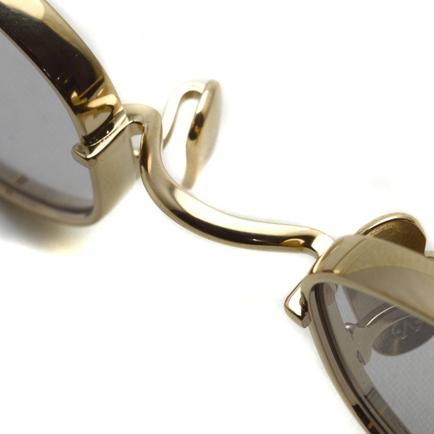 イヴサンローラン ヴィンテージ オーバル サングラス メタルフレーム ゴールド 良品】イヴサンローラン YSL サングラス ビンテージ メタルフレーム