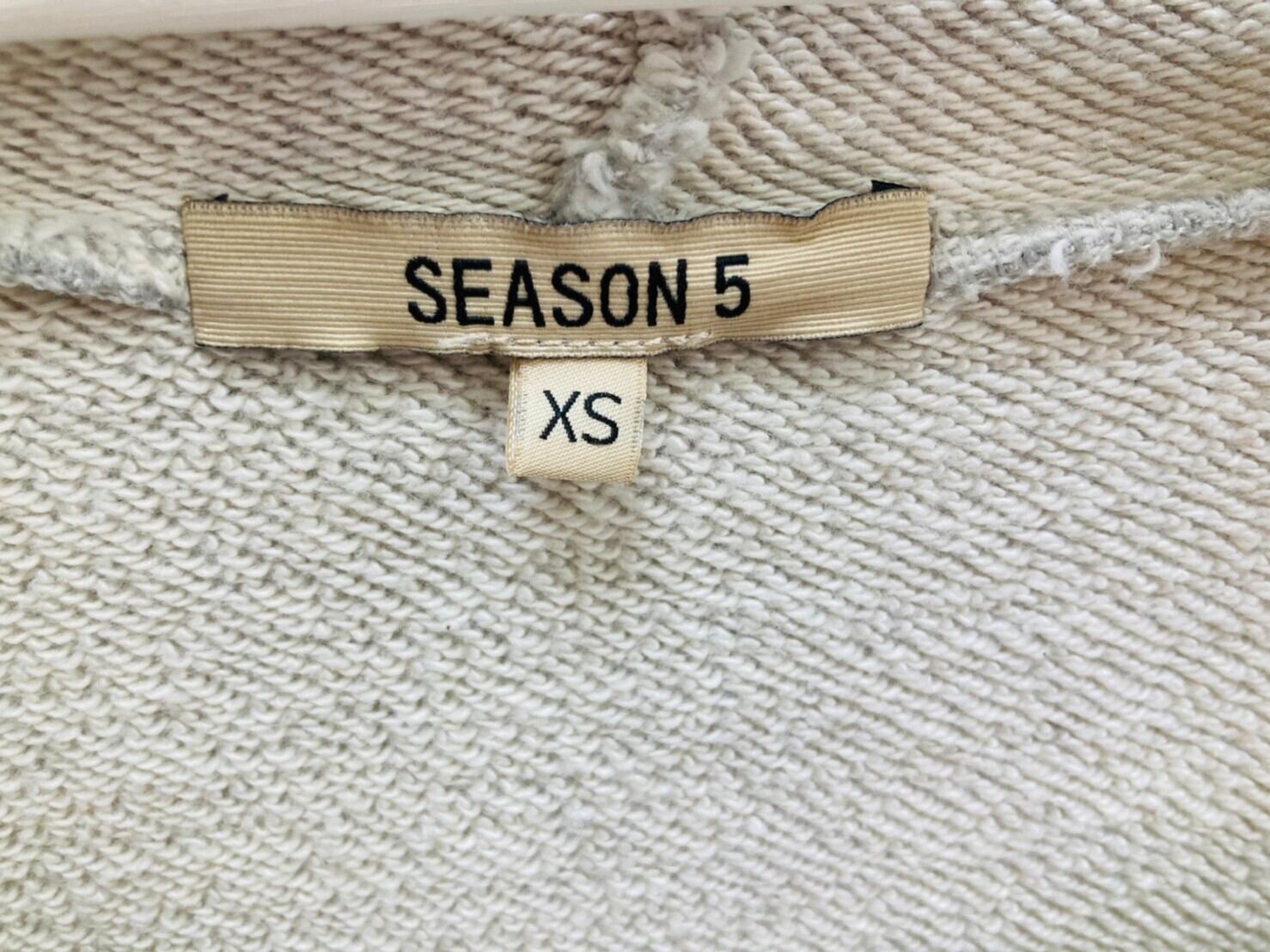 YEEZY SEASON 5 RIP HOODIE GREY XS KW5U2036 87449 | BRAND