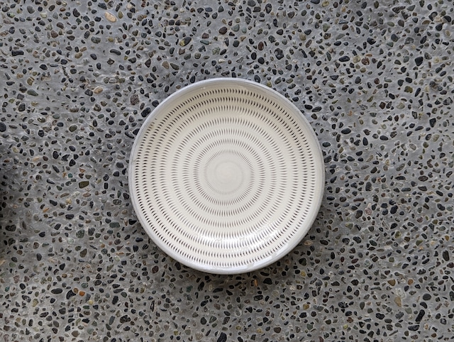 小石原焼　盛り付け皿（飛びカンナ）　|　上鶴窯