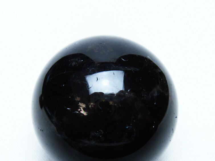 黒水晶 丸玉 34mm モリオン スフィア 置物 一点物 141-8244 | 天然石