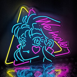 【別注依頼はオーダーから】RE: 80s Anime Gilrl　NEONSIGN　ネオンサイン