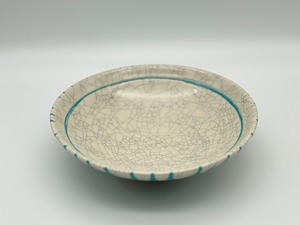 苫米地正樹　貫入流し7寸浅鉢