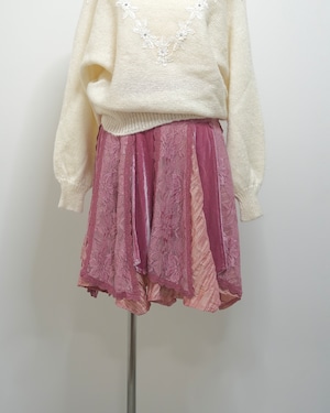 lace velour skirt / euro(Germany)
