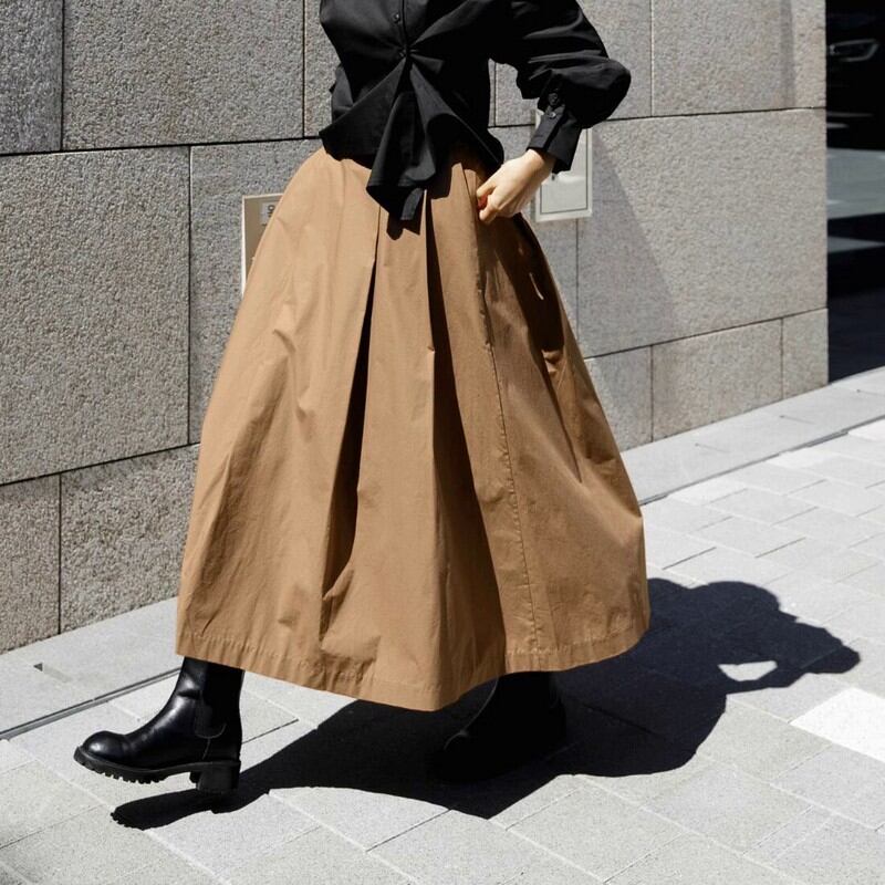 wide leg high waist skirt W00130
