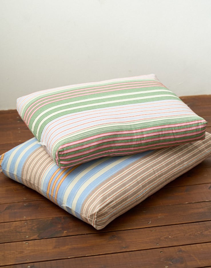 予約【noutti】POPPY STRIPE CUSHION(2color)