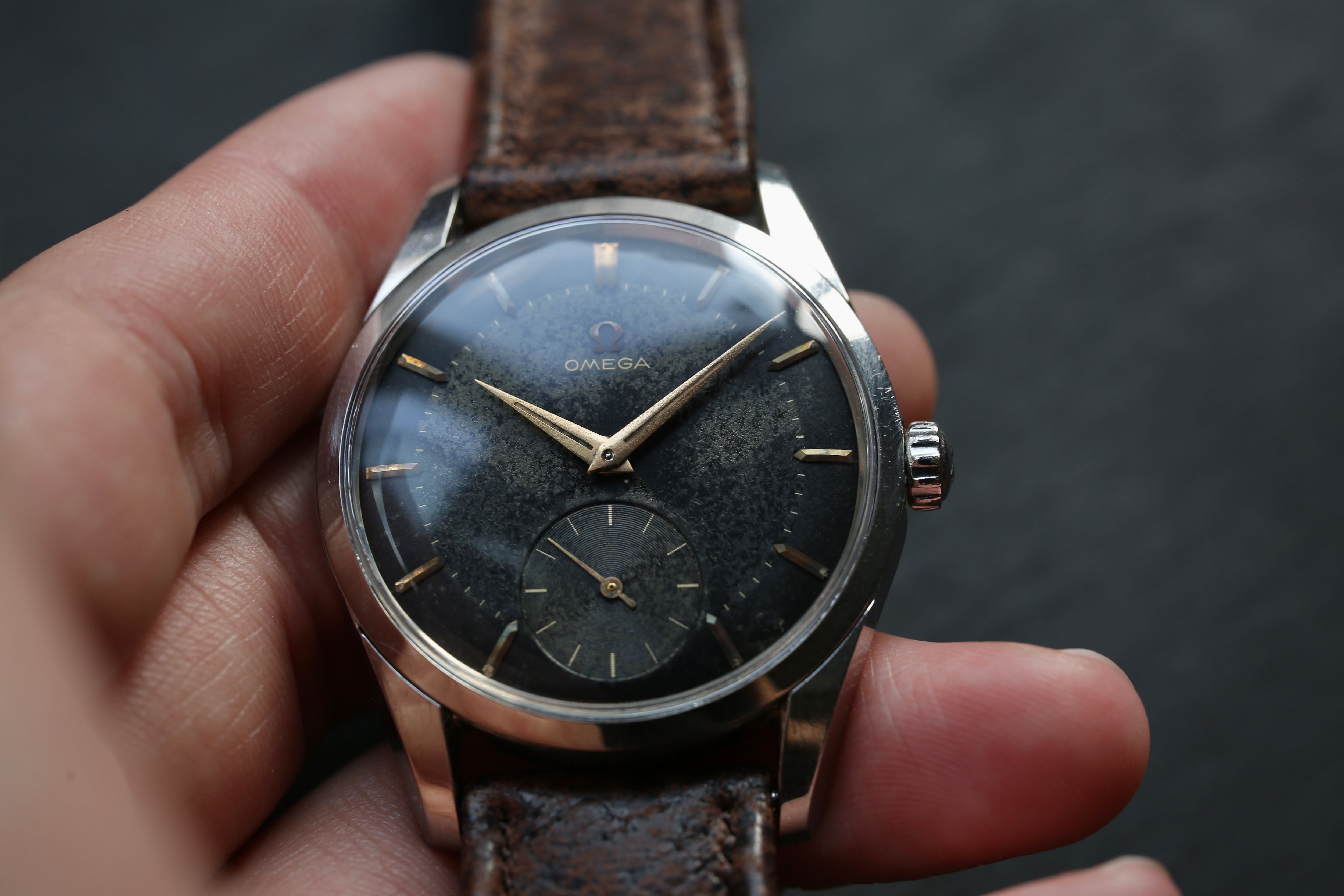OMEGA】 1956年製 オメガ 『シーマスター・ノンネーム』 ブラック