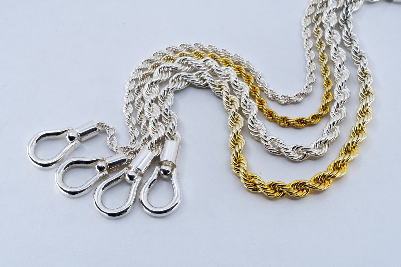 BN-108 orseshoe Rope Chain Bracelet(Large)( 24K Gradient Gold Plated)