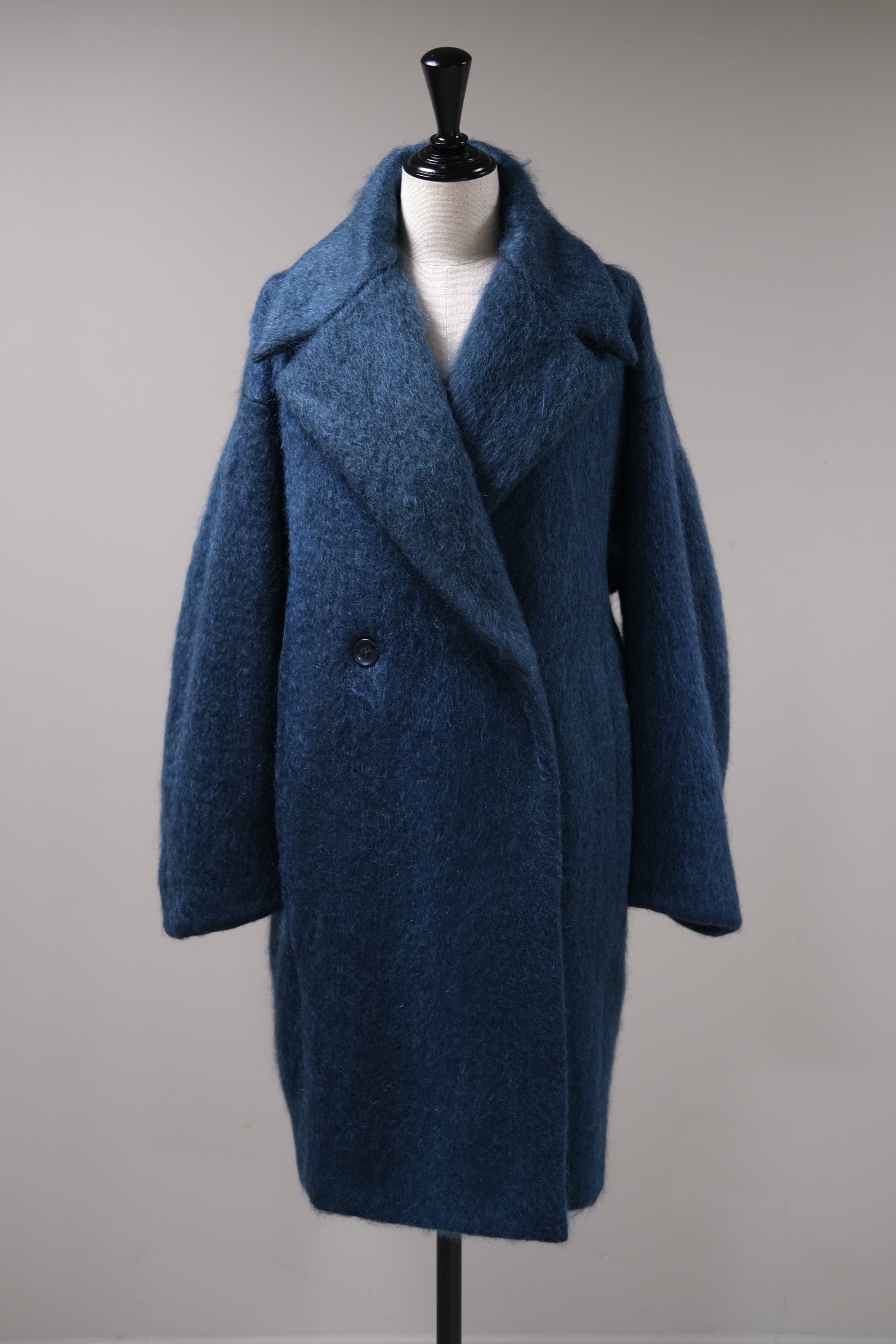 Mame Kurogouchi☆ Gradient Dye Mohair Double-Breasted Coat Mame Kurogouchi】Gradient Dye Mohair Double-Breasted Coat
