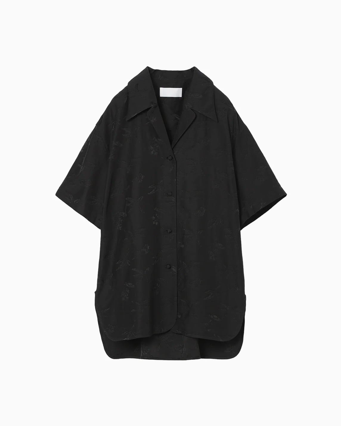 マメクロゴウチ　Suvin Cotton Jersey Top - black Mame Kurogouchi】Suvin Cotton Jersey Top MM24FW-JS020