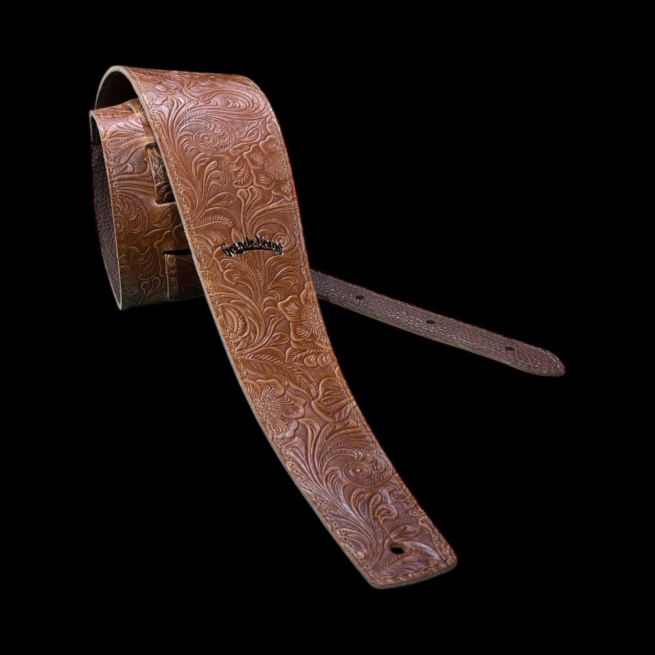 栃木レザー Engrave Slim Wide BR