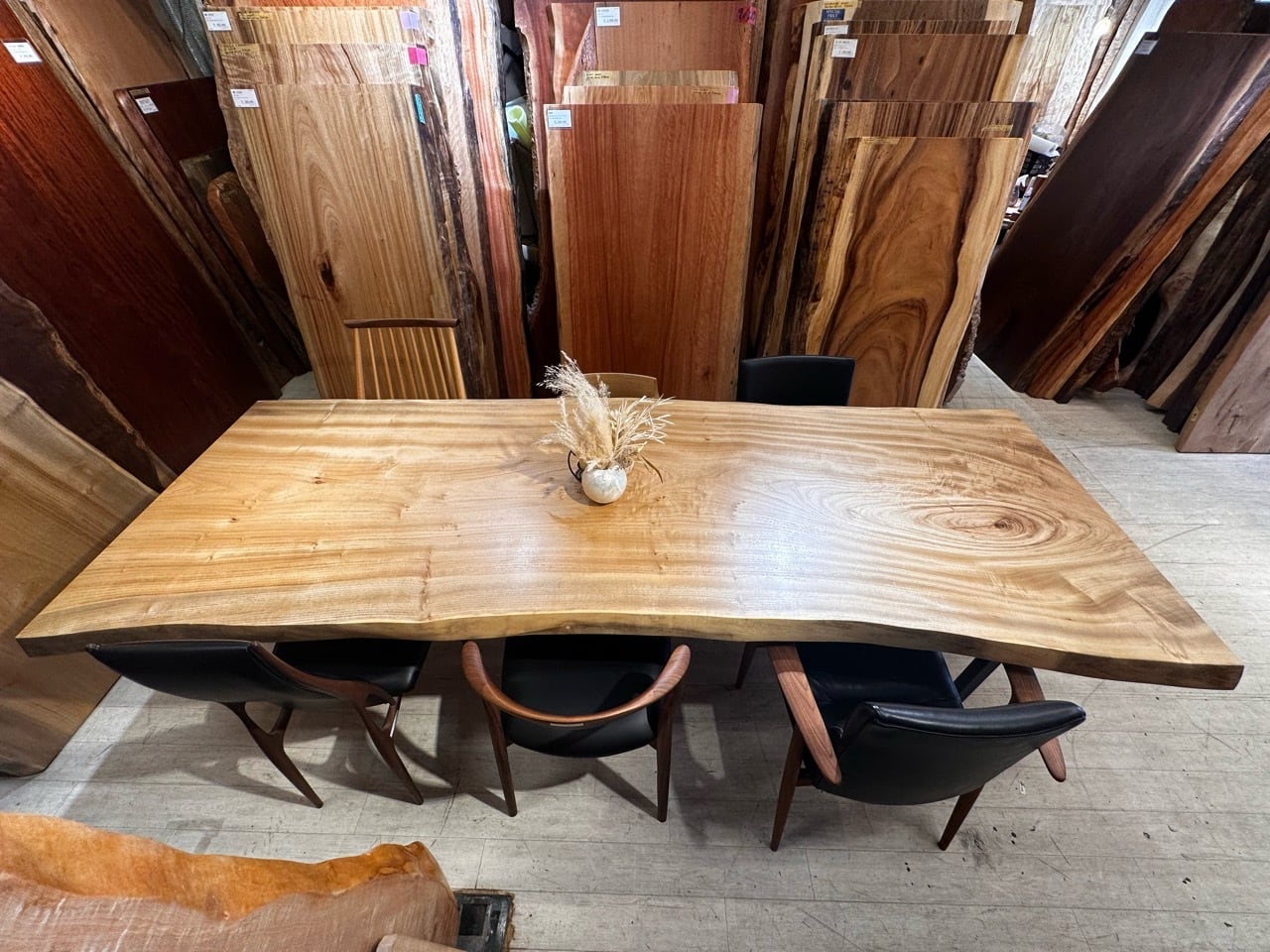 楠（クス）_2700×950-890-930×62_青山店_テーブル天板/一枚板 242285