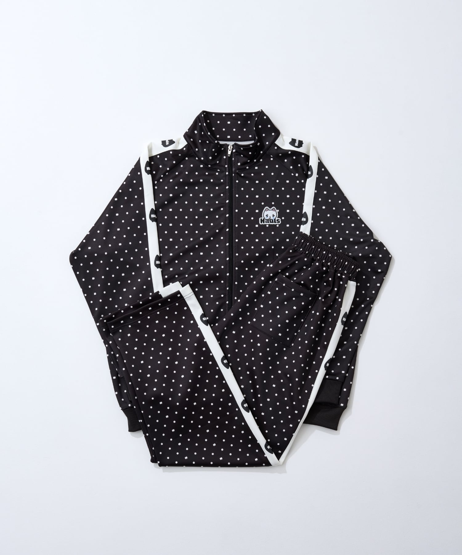 新！柄 ネ申おジャージ参上！(ドットブラック) | Hauls