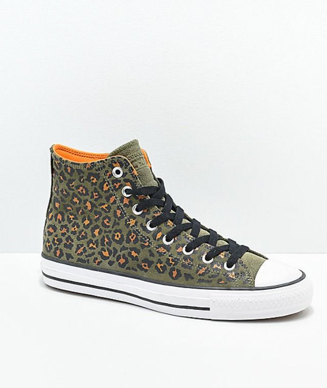 Converse CTAS Pro Hi Leopard Print Skate Shoes US8/26.5cm | kartelltokyo